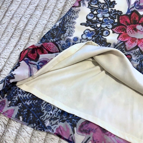 Taylor Sleeveless Floral Chiffon Shift Dress - NWT - Picture 4 of 12